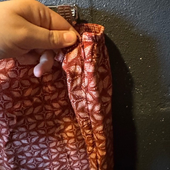 Maurices Geometric Maxi Skirt in Rust and White - Picture 4 of 5